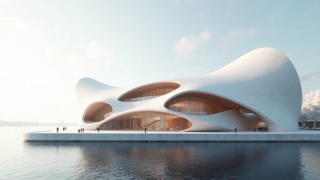 Parametric Fluid Opera House Cultural Hub