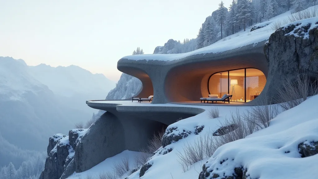 Subterranean Earth Sheltered Mountain Hotel
