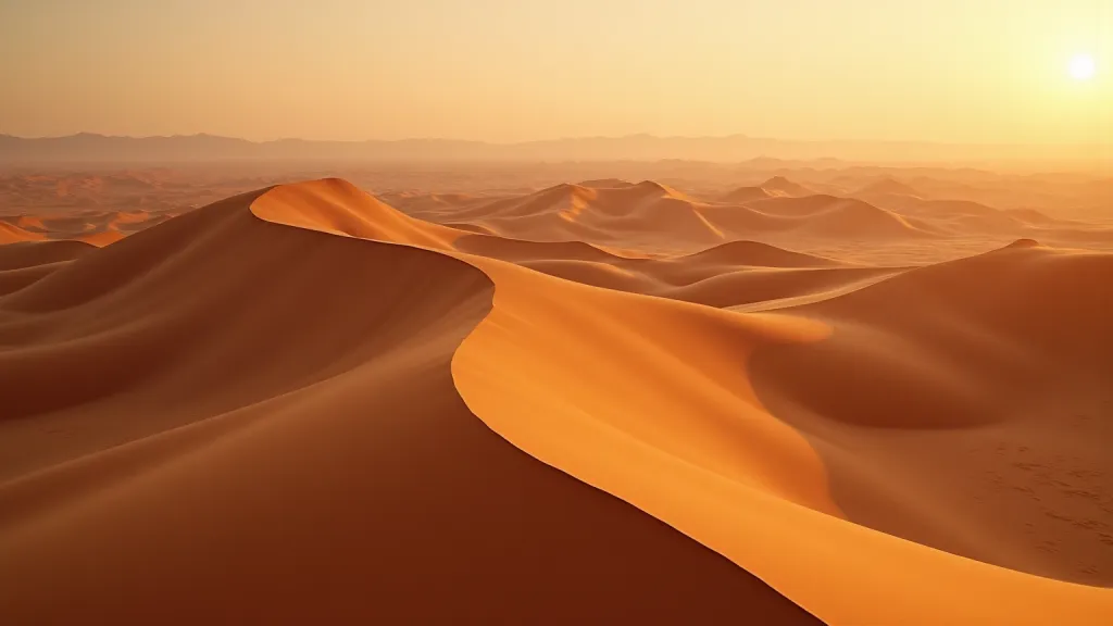 Arid Sand Dune Sculpted Wind Ripples