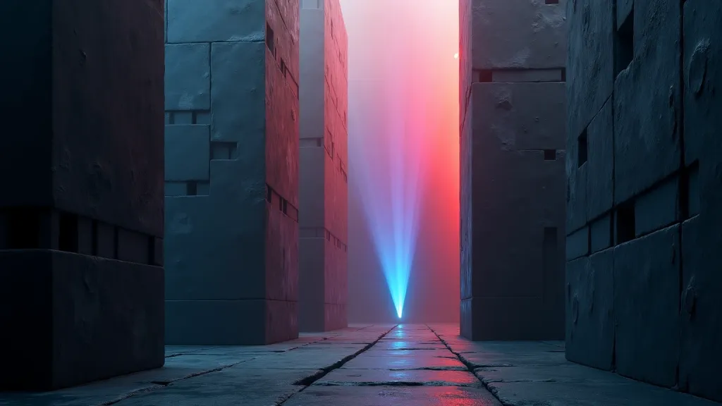 Obsidian Monolith Chromatic Prism Refraction