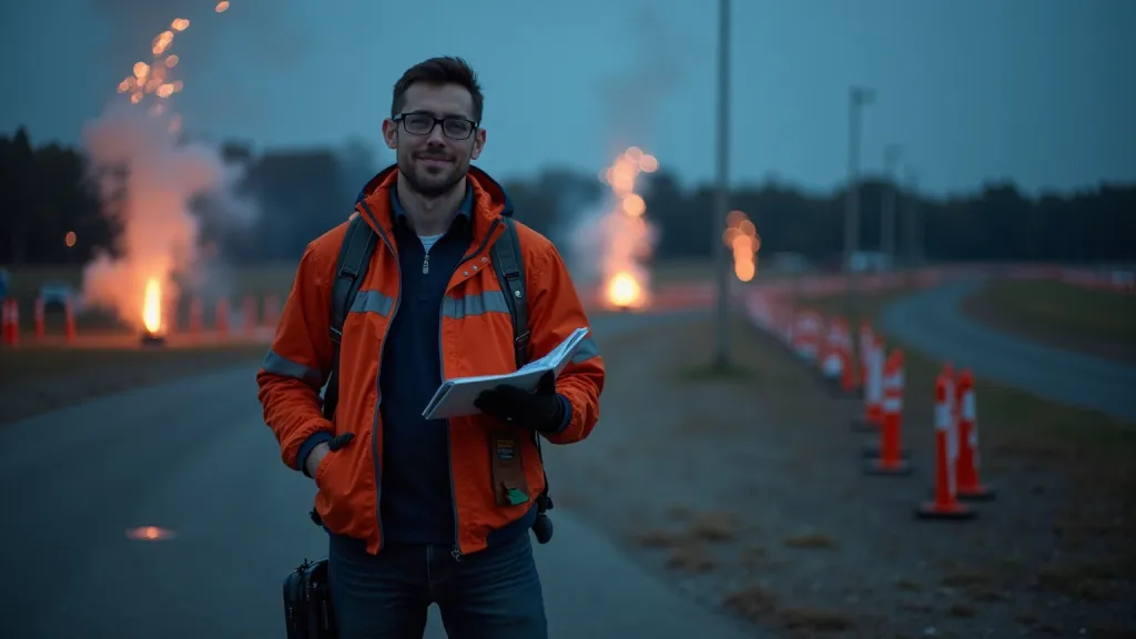 Fireworks Safety Designer Portrait Launch Field