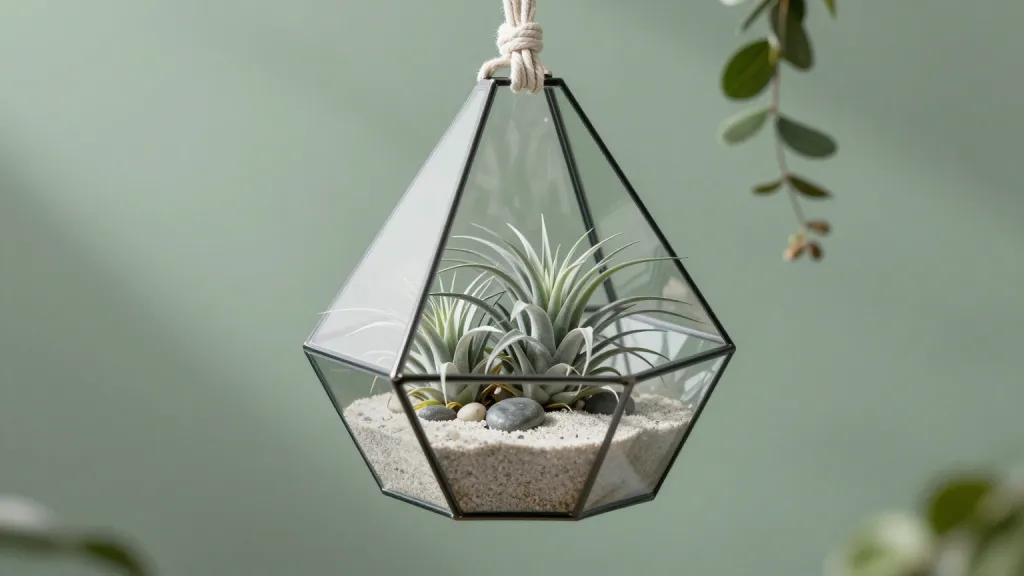 Hanging Terrarium Geometric Air Plant Display