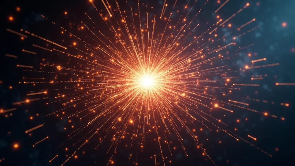 Subatomic Gluon Plasma Collision Spark