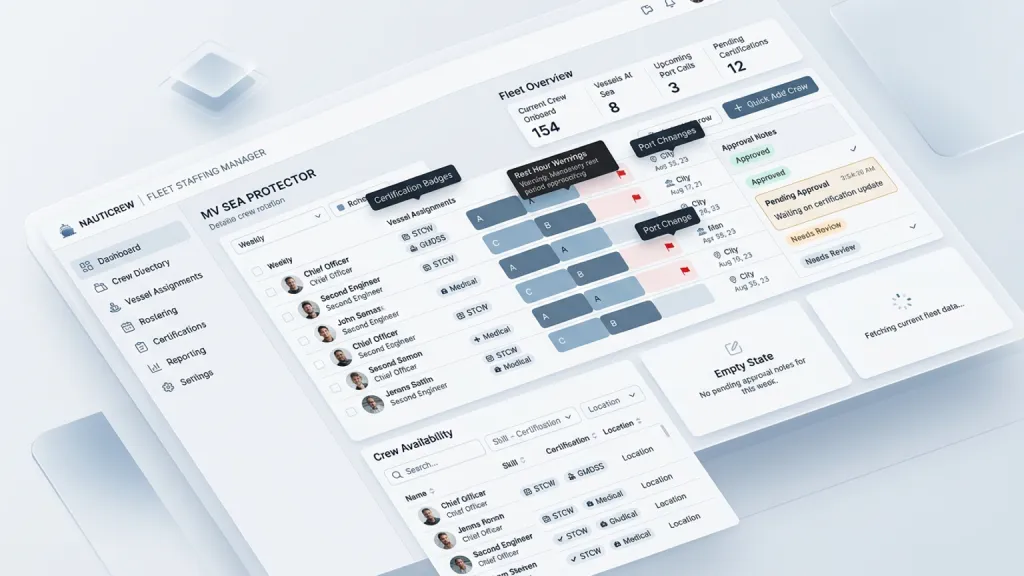 Marine Crew Rostering Scheduling SaaS Watch Roster