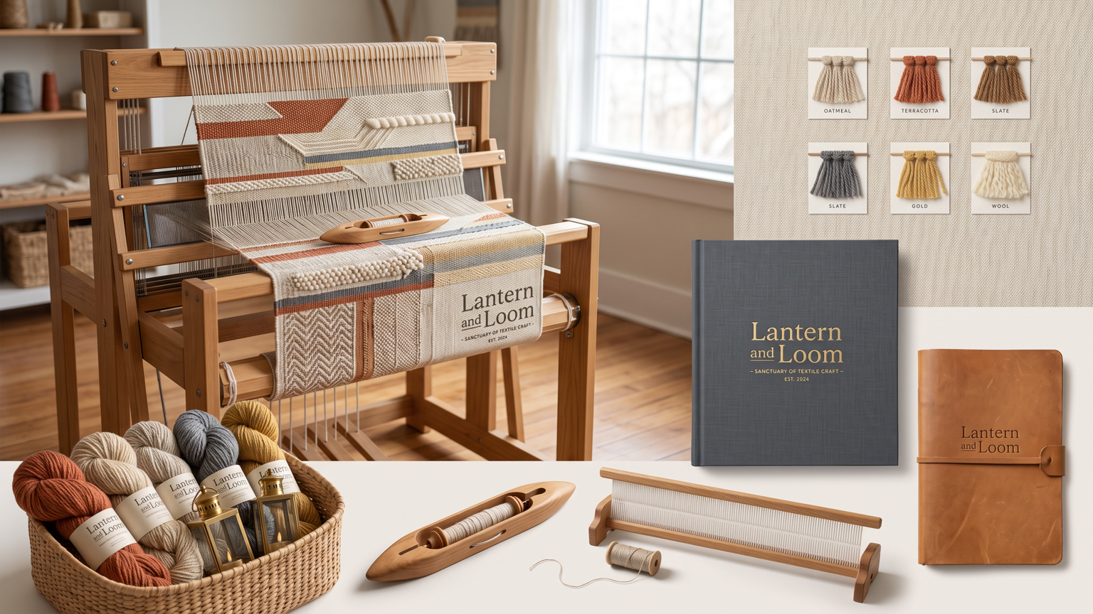Lantern and Loom Textile Studio Visual Identity