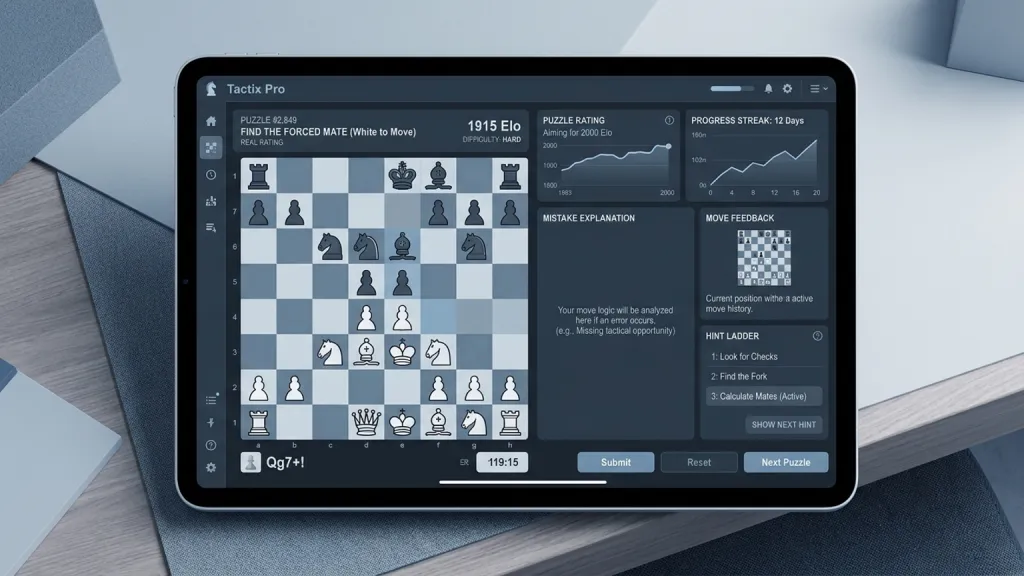 Chess Training Analysis Learning App Tactic Board