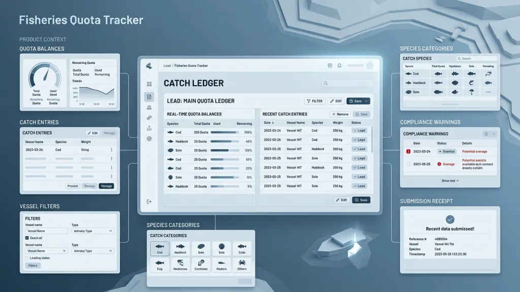 Fisheries Quota Tracker Government Portal Catch Ledger