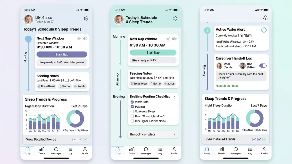 Baby Sleep Coach Parent App Nap Schedule