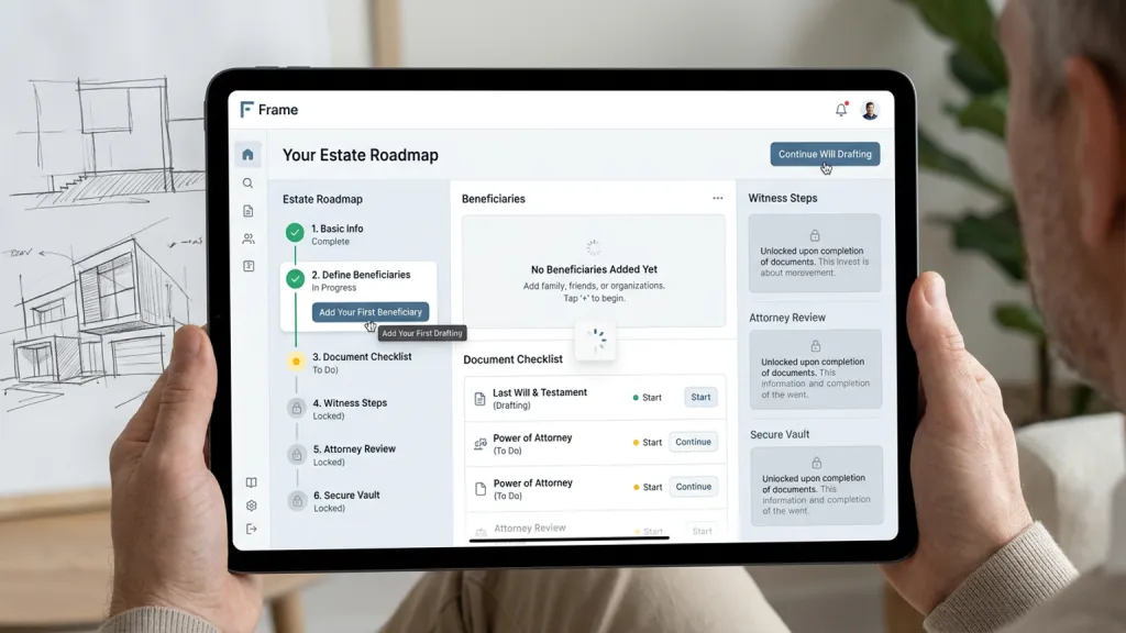 Digital Will Planner Legal App Estate Roadmap