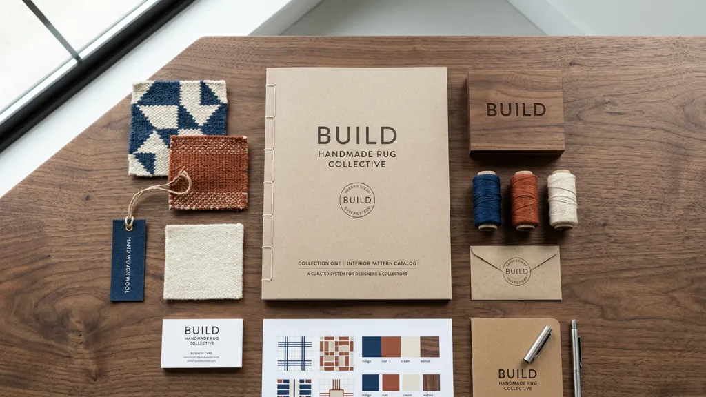 Handmade Rug Collective Interior Branding Pattern Catalog Cover