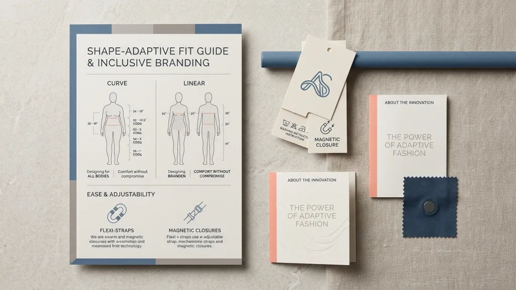 Adaptive Clothing Label Inclusive Branding Fit Guide Sheet