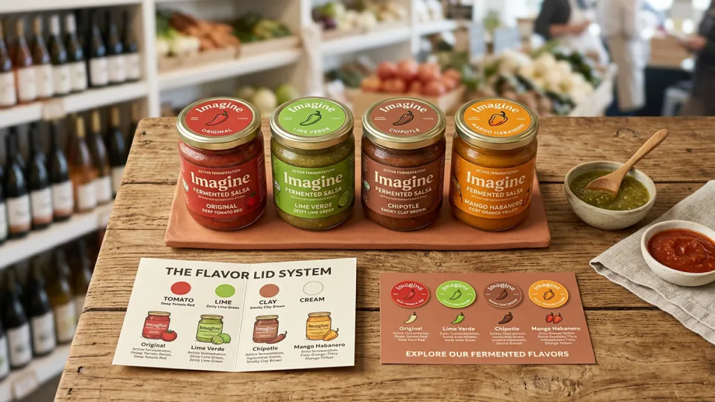 Fermented Salsa Company Food Branding Flavor Lid System