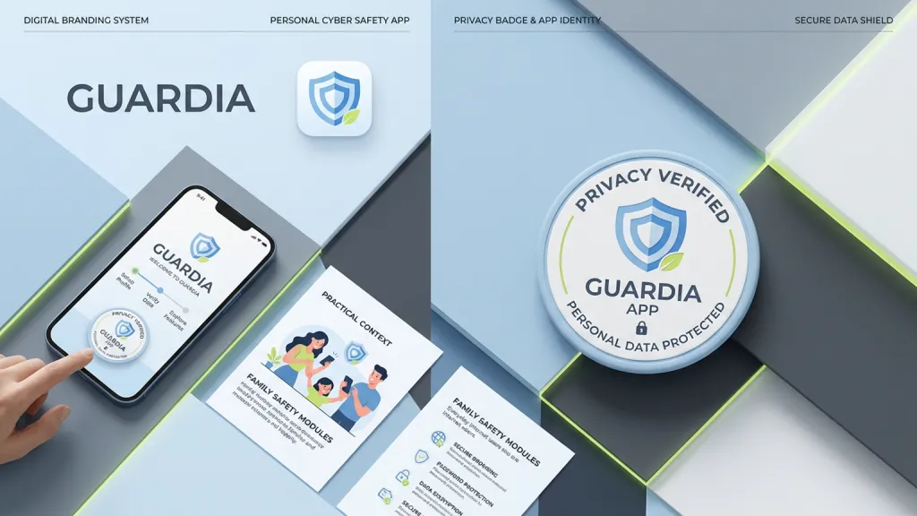Personal Cyber Safety App Digital Branding Privacy Badge