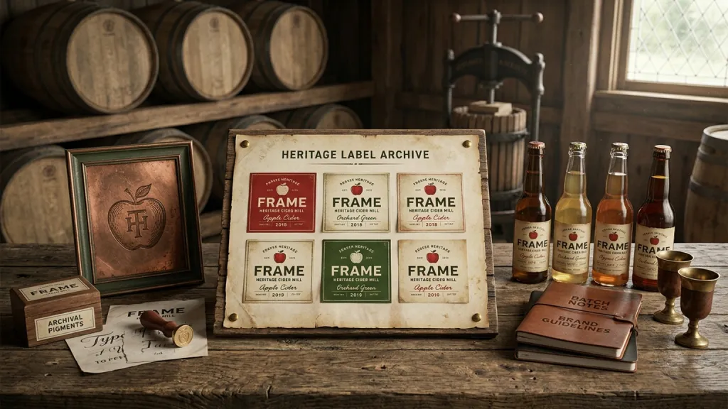 Heritage Cider Mill Beverage Branding Heritage Label Archive