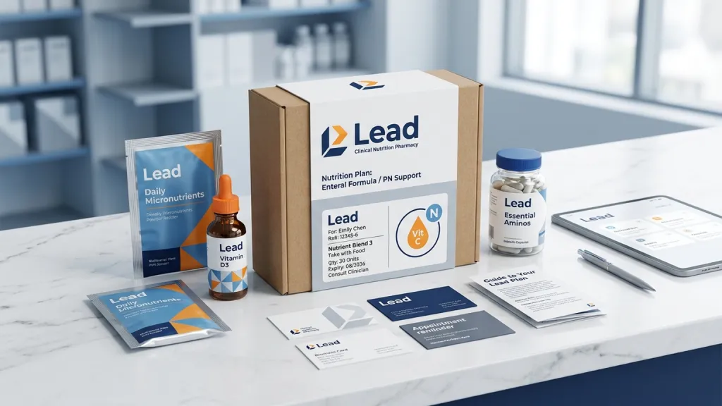 Clinical Nutrition Pharmacy Healthcare Branding Prescription Box Sleeve