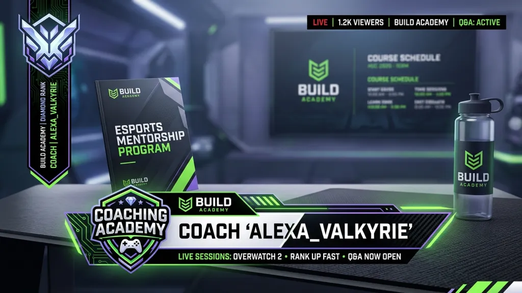 Esports Coaching Academy Education Branding Livestream Lower Third