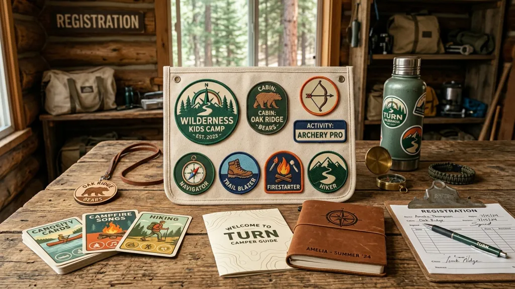 Wilderness Kids Camp Outdoor Branding Camp Patch Set