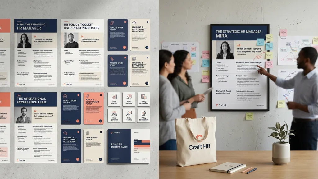 HR Policy Toolkit Professional Branding User Persona Poster