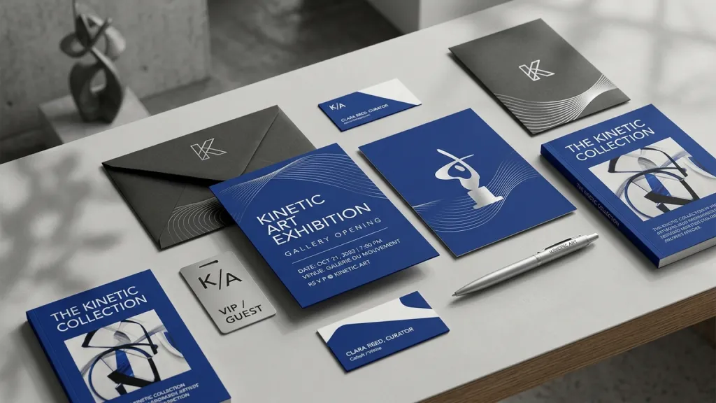 Kinetic Art Exhibition Cultural Branding Gallery Invitation Card