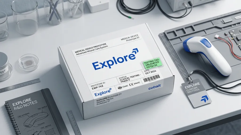 Medical Device Prototype Healthcare Branding Prototype Box Label