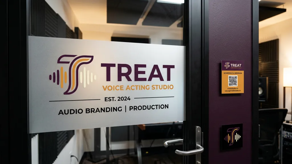 Voice Acting Studio Audio Branding Studio Window Cling