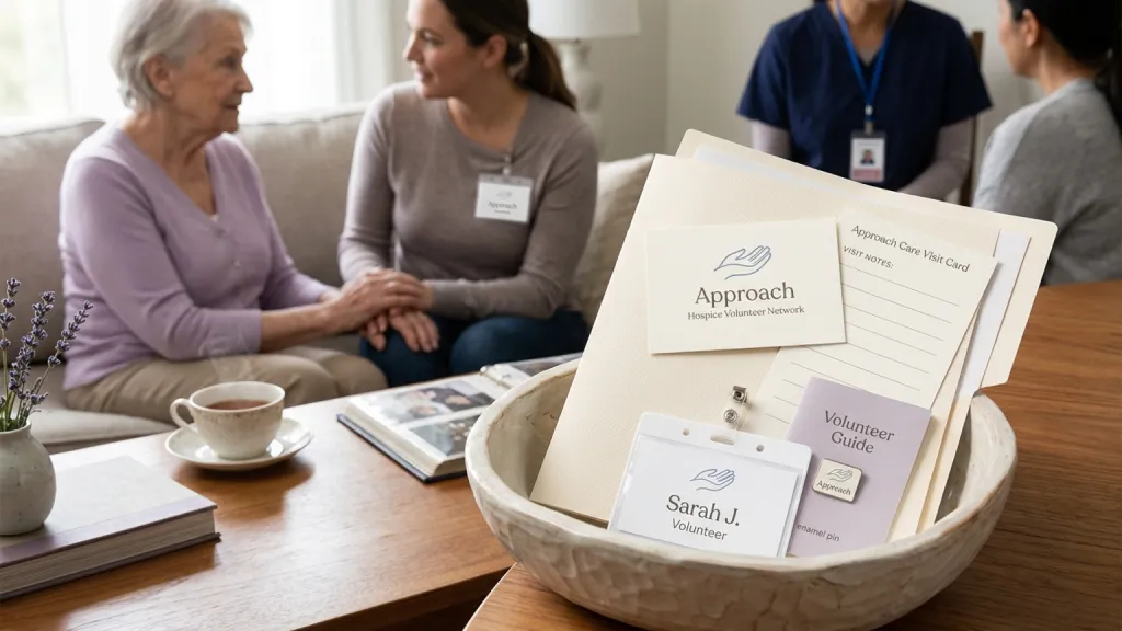 Hospice Volunteer Network Nonprofit Branding Care Visit Card