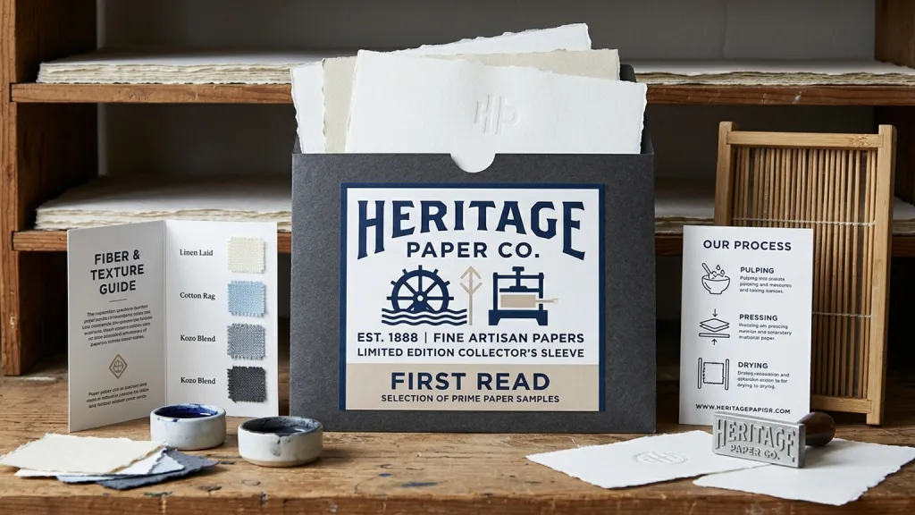 Artisan Paper Mill Maker Branding Collector Sleeve Art