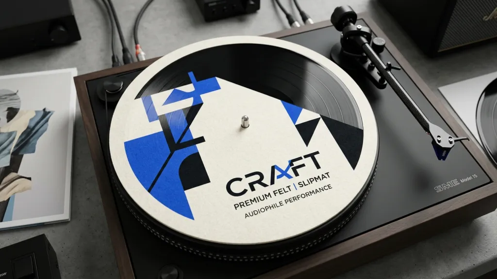 Turntable Slipmat Audio Accessory Slipmat Topdown