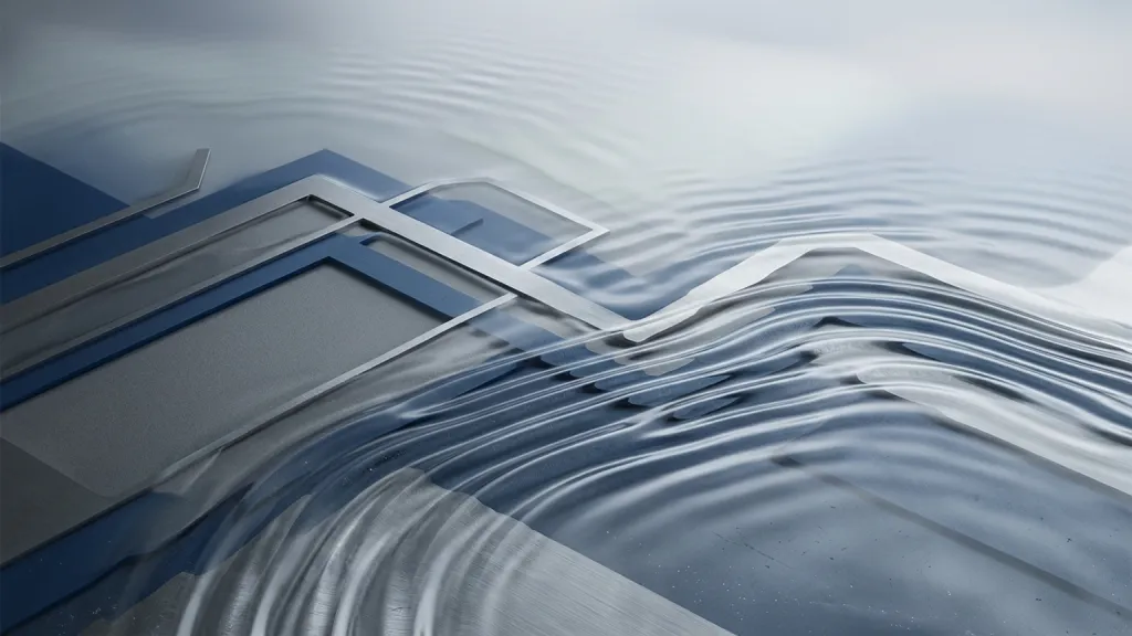 Flint Halo Dashboard Sfondo Onde di Resina Superficiali