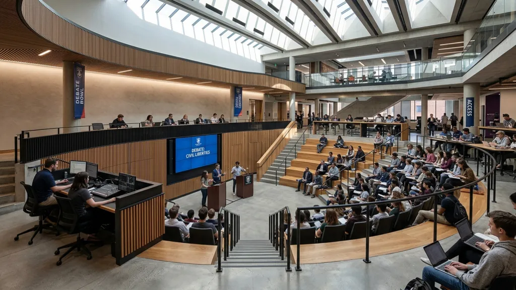 University Debate Forum Academic Civic Architecture Forum Bowl Interior