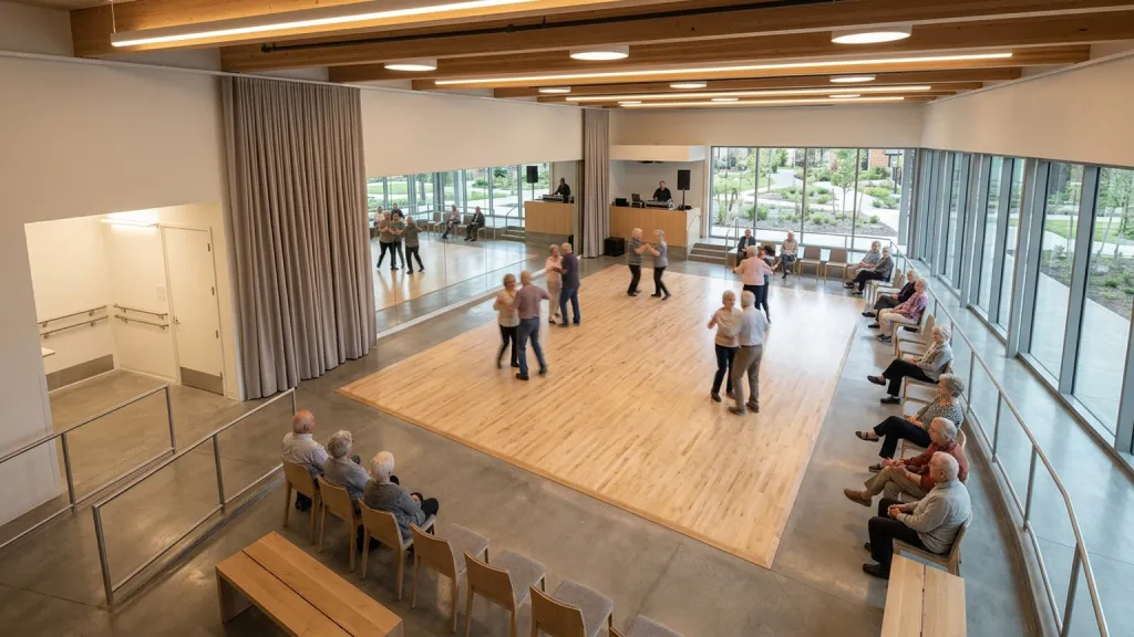 Senior Dance Hall Community Arts Architecture Social Floor Interior