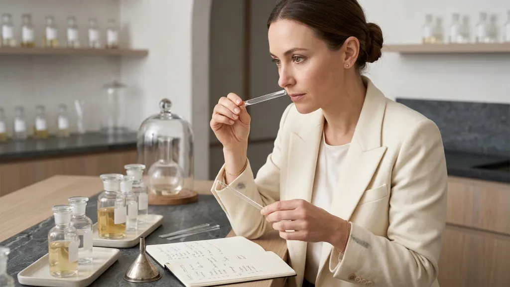 Perfume Evaluator Portrait Fragrance Counter