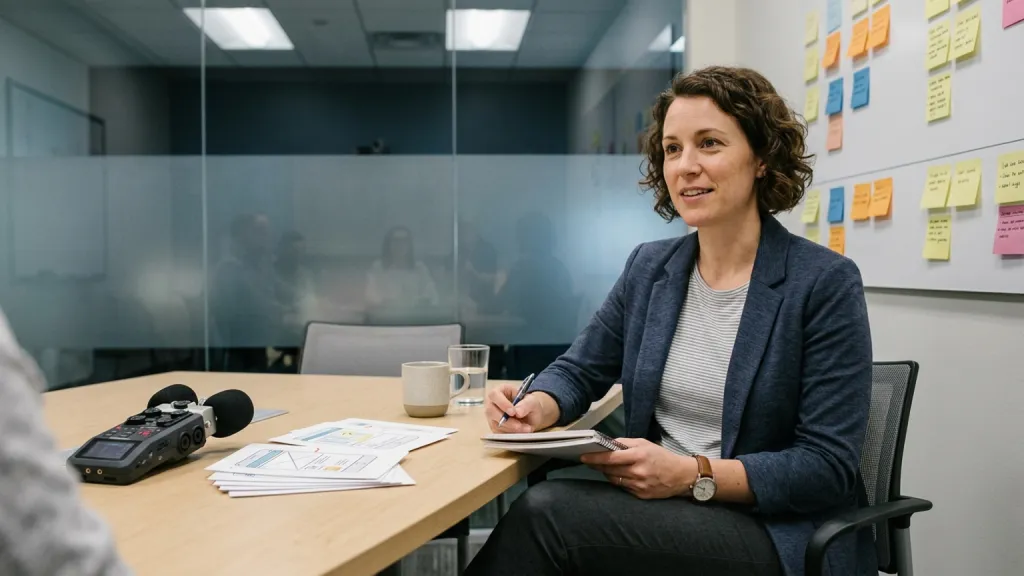 User Researcher Portrait Interview Room