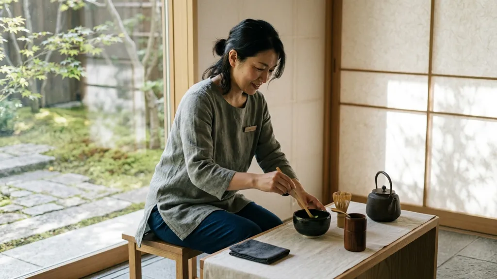 Tea Ceremony Host Portrait Tatami Window