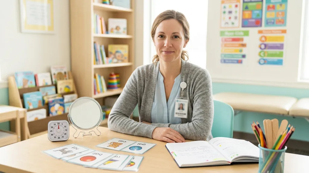 Speech Therapist Portrait Therapy Table