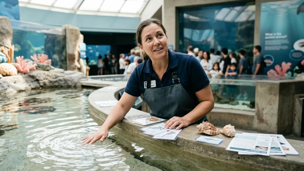 Aquarium Educator Portrait Touch Tank