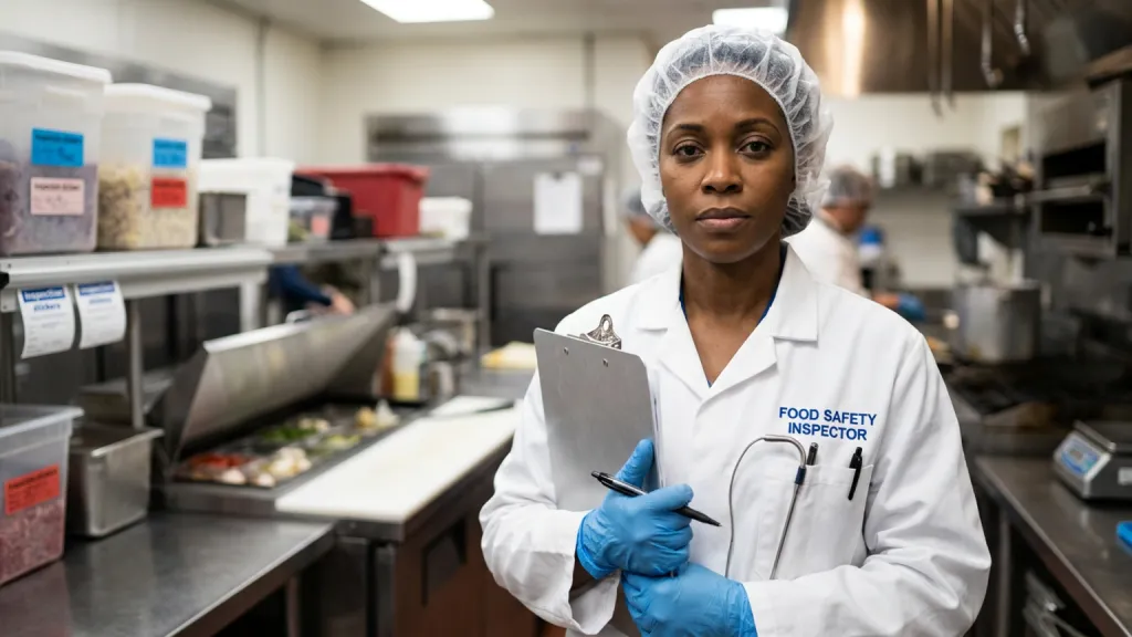 Food Safety Inspector Portrait Market Kitchen