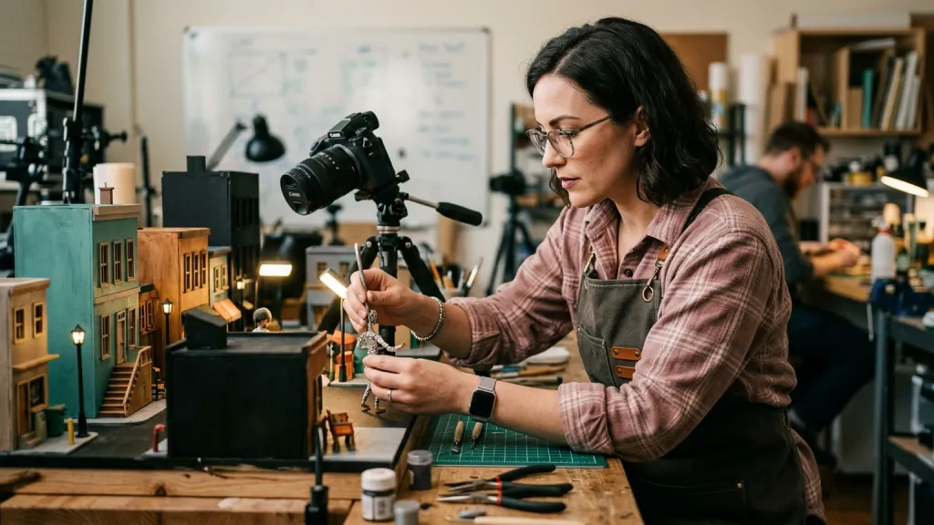 Stop Motion Animator Portrait Miniature Set