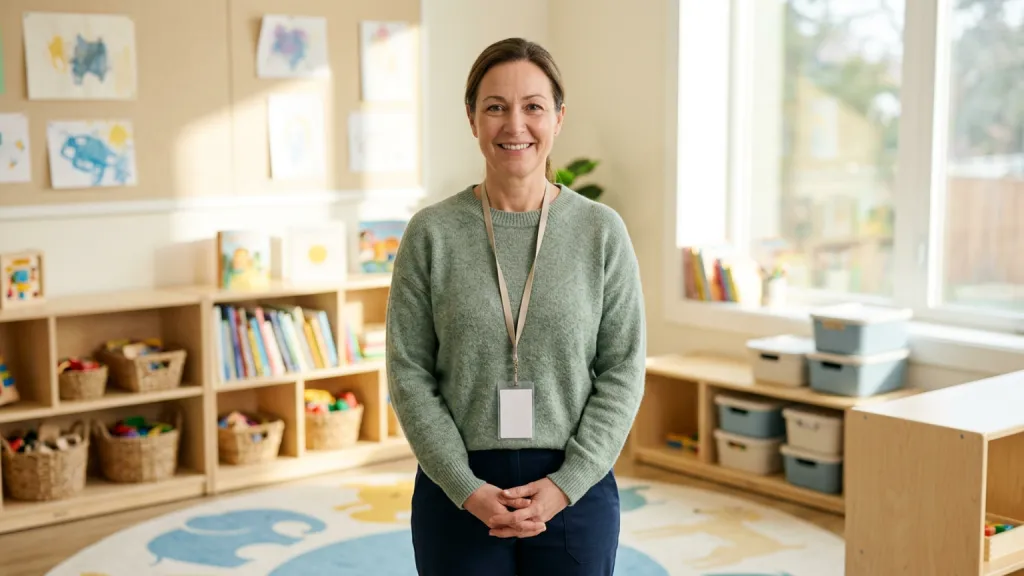 Daycare Director Portrait Playroom Morning