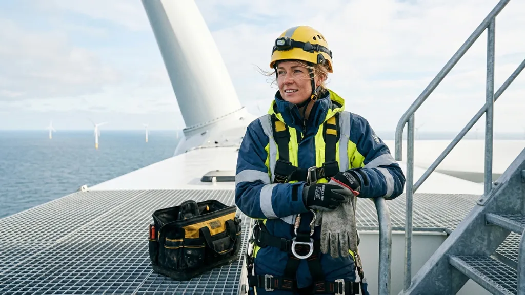 Offshore Wind Technician Portrait Turbine Deck