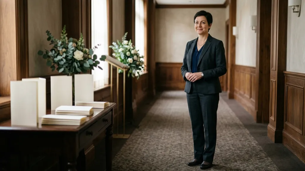 Funeral Director Portrait Chapel Hallway