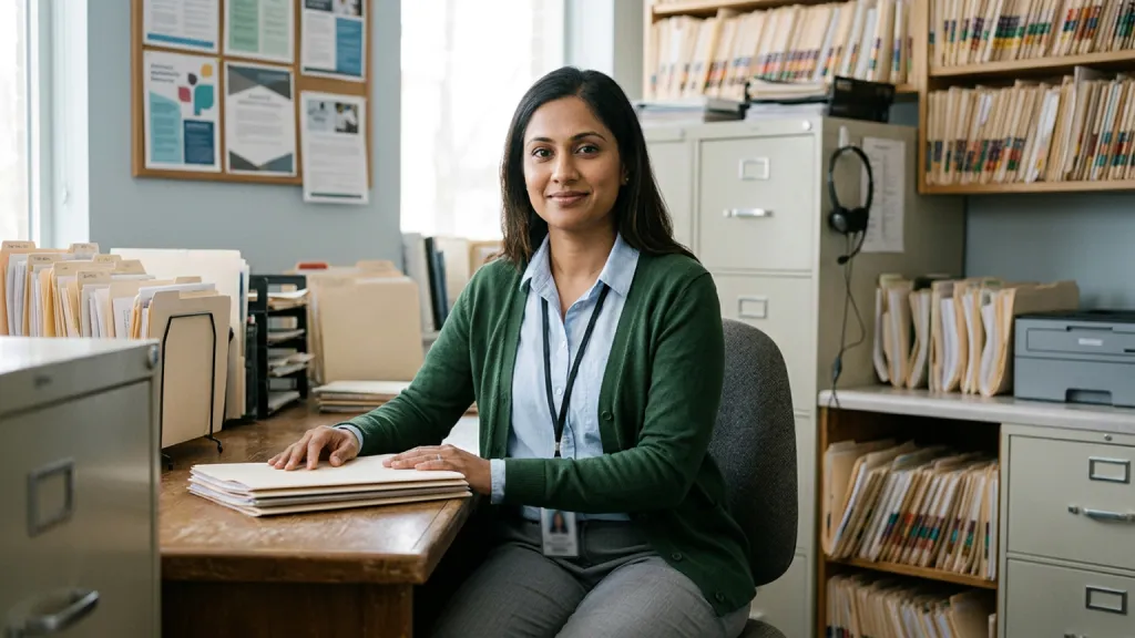 Immigration Paralegal Portrait File Room