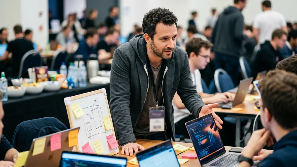 Hackathon Mentor Portrait Coding Hall