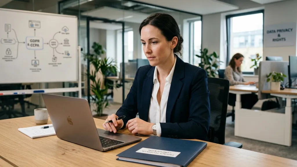 Privacy Lawyer Portrait Data Rights Desk