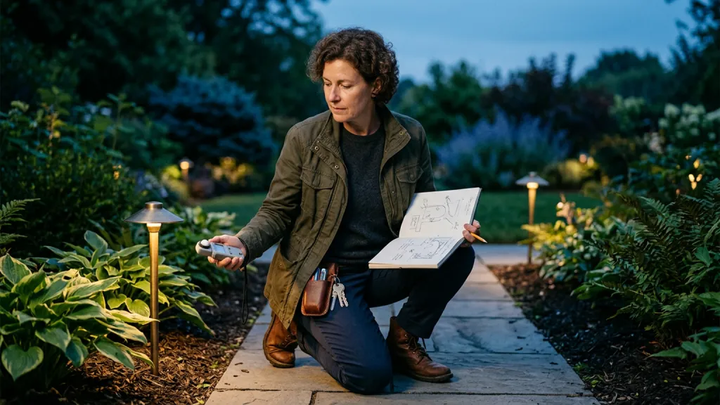 Landscape Lighting Designer Portrait Night Garden