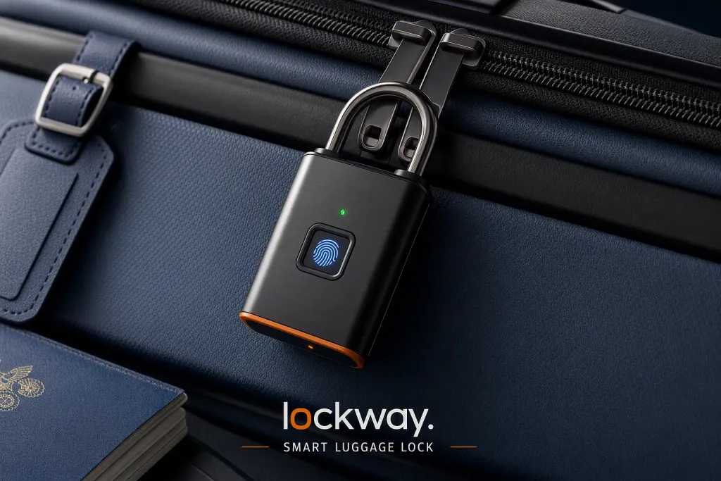 Reise-Sicherheits-Briefing mit smarter Kofferschloss-Lock