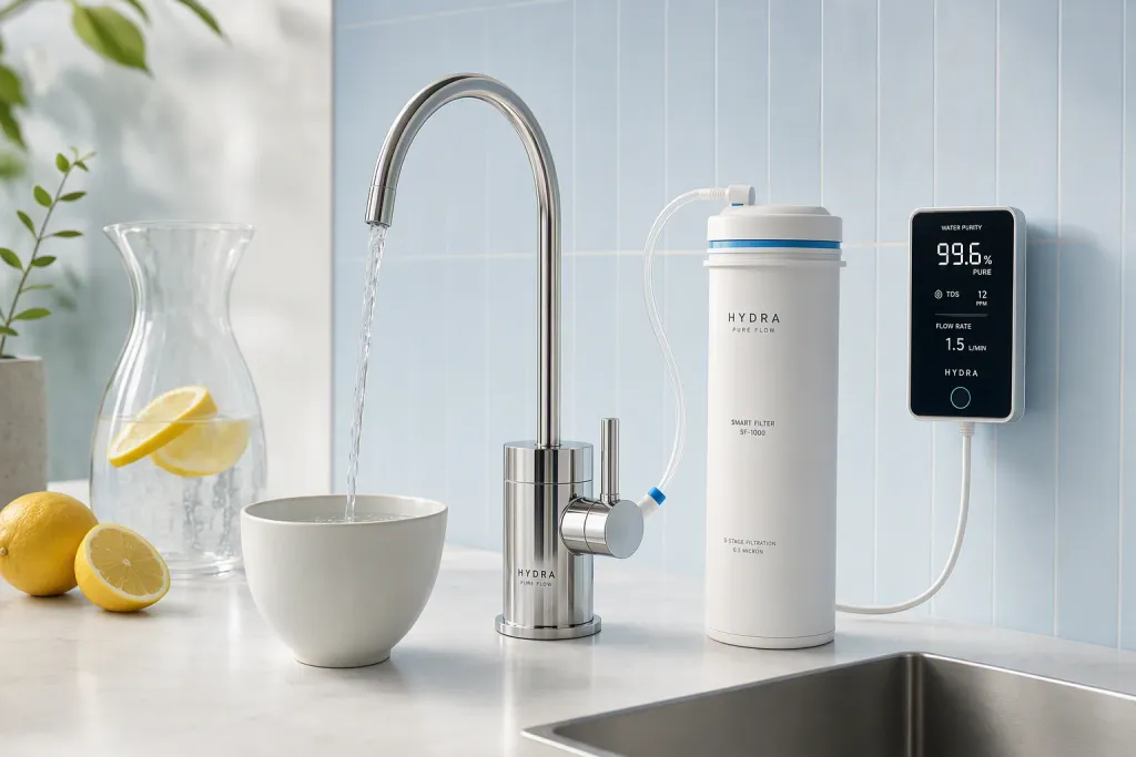 Brief per il trattamento dell'acqua con sistema di idratazione intelligente