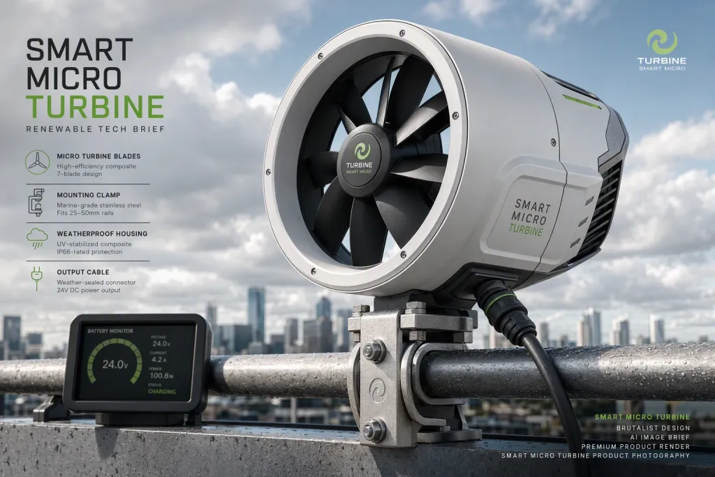 Organic Reach Brutalist Product Brief per Smart Micro Turbine
