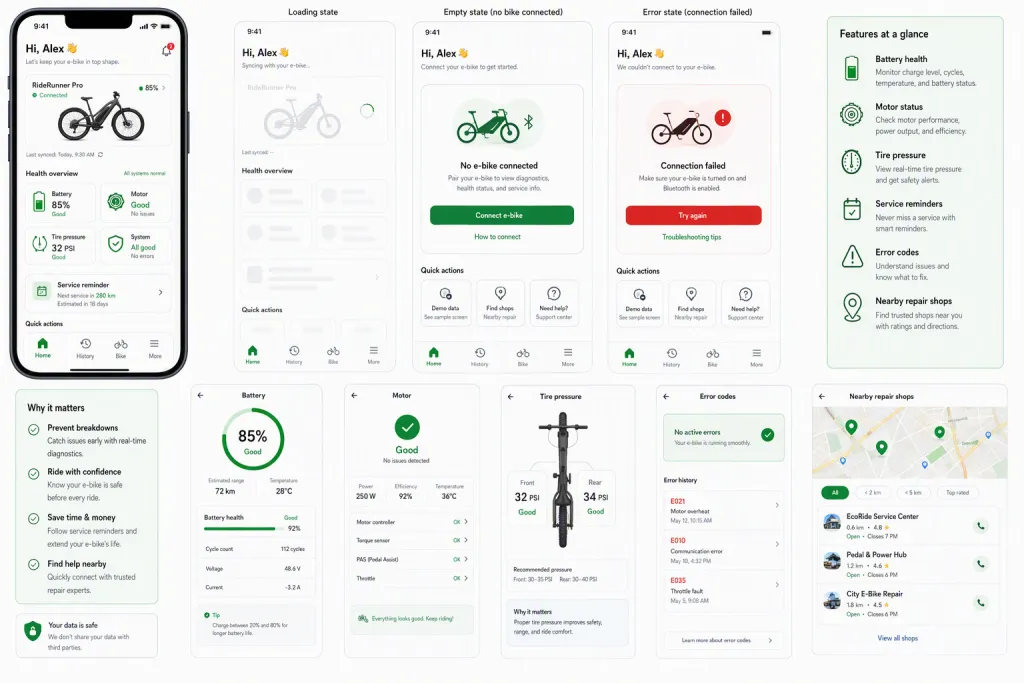 Aplicativo Auxiliar de Diagnóstico de Manutenção de Bicicletas Elétricas
