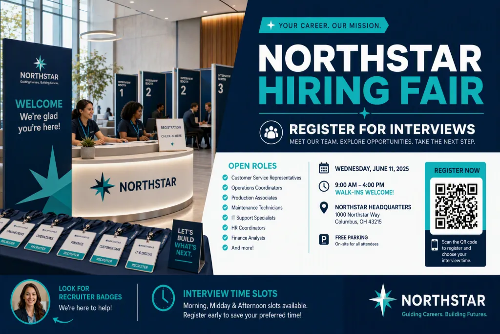 Northstar 徵才博覽會招募活動公告